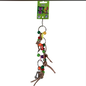 A&E CAGE COMPANY A & E Happy Beaks Plastic Chain with Leather and Ball Bird Toy