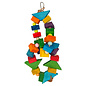 A&E CAGE COMPANY A & E Happy Beaks Blocks & Bead Hanging Wood Rings Bird Toy One Size