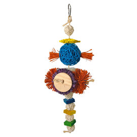 A&E CAGE COMPANY A & E Happy Beaks Blast Off Hanging Bird Toy One Size