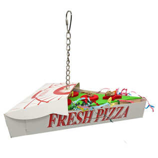 A&E CAGE COMPANY A & E Happy Beaks Pizza Takeout Bird Toy One Size