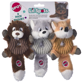 ETHICAL PRODUCTS Spot Lil Spots Donut Crinklers Dog Toy Assorted, 7 in, 3 pack
