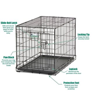 MIDWEST HOMES MidWest Homes for Pets Contour Single Door Dog Crate 30 in