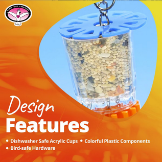 SUPER BIRD CREATIONS Super Bird SB-632 Bottom's Up Foraging Treat Toy