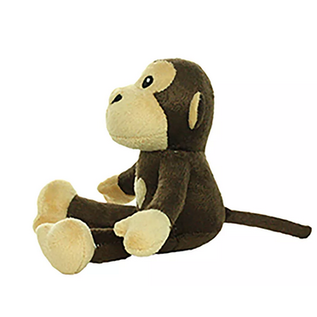VIP TUFFY'S VIP Tuffy  MIGHTY JR Safari Monkey Brown 3 x 5.5 x 10 inches