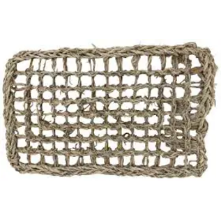 HAPPY BEAKS Happy Beaks 10"x20" Rectangle Woven Natural Seagrass Vine Mat