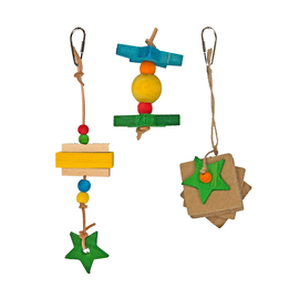 A&E CAGE COMPANY Tiny Stars Wood Variety Pack