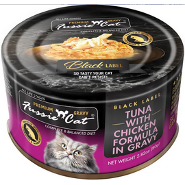 FUSSIE CAT FUSSIE CAT PREMIUM TUNA WITH CHICKEN IN GRAVY 2.82OZ single