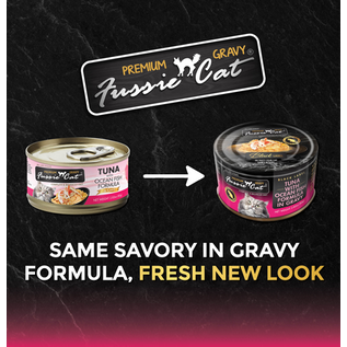 FUSSIE CAT FUSSIE CAT PREMIUM TUNA WITH OCEANFISH IN GRAVY 2.82OZ 24 PACK CASE