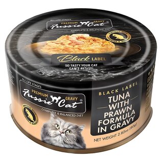 FUSSIE CAT FUSSIE CAT PREMIUM TUNA WITH PRAWNS IN GRAVY 2.82OZ Each