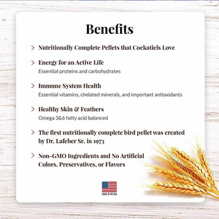 LAFEBER COMPANY LAFEBER COCKATIEL PELLETS 1.25#