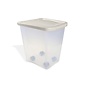 Van Ness Plastics Pet Food Container/Dispenser White|Clear 25 lb
