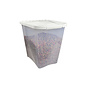 Van Ness Plastics Pet Food Container/Dispenser White|Clear 25 lb