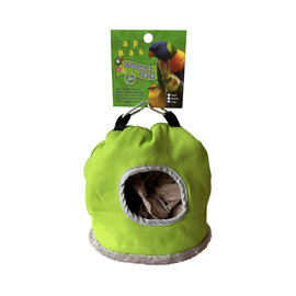 A&E CAGE COMPANY A & E Cages Happy Beaks Large Snuggle Sack Bird Hut Assorted Colors