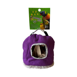 A&E CAGE COMPANY A & E Cages Happy Beaks Medium Snuggle Sack Bird Hut Assorted Colors