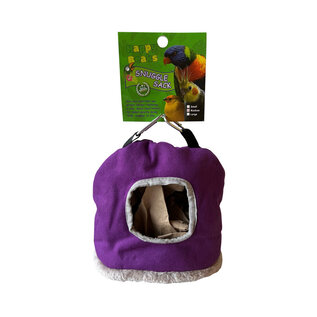 A&E CAGE COMPANY A & E Cages Happy Beaks Medium Snuggle Sack Bird Hut Assorted Colors