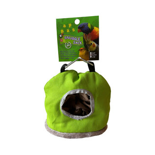 A&E CAGE COMPANY A & E Cages Happy Beaks Medium Snuggle Sack Bird Hut Assorted Colors