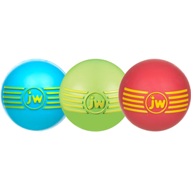 JW PET PRODUCTS JW DOG I SQUEAK BALL MEDIUM ASSORTED COLORS