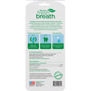 TROPICLEAN TropiClean Fresh Breath Total Care Kit for Dogs Large