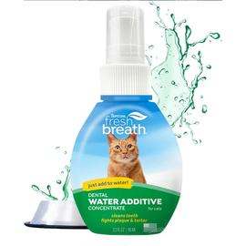 TROPICLEAN TropiClean Fresh Breath Oral Care Water Additive Drops  for Cats 2.2 oz.