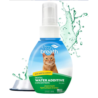 TROPICLEAN TropiClean Fresh Breath Oral Care Water Additive Drops  for Cats 2.2 oz.