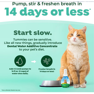 TROPICLEAN TropiClean Fresh Breath Oral Care Water Additive Drops  for Cats 2.2 oz.