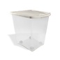 Van Ness Plastics Pet Food Container/Dispenser White|Clear 50 lb
