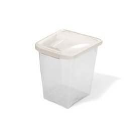 Van Ness Plastics Pet Food Container/Dispenser White|Clear 10 lb