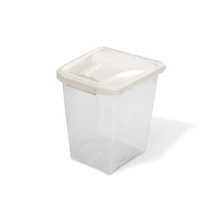 Van Ness Plastics Pet Food Container/Dispenser White|Clear 10 lb