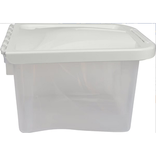 Van Ness Plastics Pet Food Container/Dispenser White|Clear 5 lb