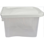 Van Ness Plastics Pet Food Container/Dispenser White|Clear 5 lb