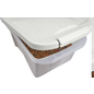 Van Ness Plastics Pet Food Container/Dispenser White|Clear 5 lb