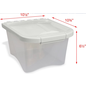 Van Ness Plastics Pet Food Container/Dispenser White|Clear 5 lb