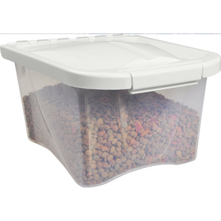 Van Ness Plastics Pet Food Container/Dispenser White|Clear 5 lb
