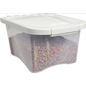 Van Ness Plastics Pet Food Container/Dispenser White|Clear 5 lb