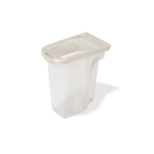 Van Ness Plastics Pet Food Container/Dispenser White|Clear 4 lb