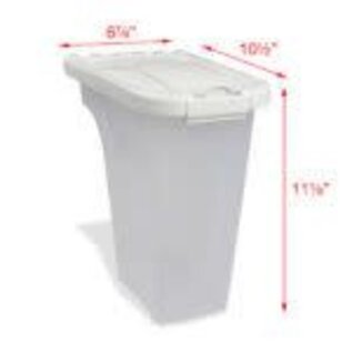 Van Ness Plastics Pet Food Container/Dispenser White|Clear 4 lb