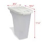 Van Ness Plastics Pet Food Container/Dispenser White|Clear 4 lb