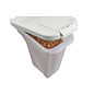 Van Ness Plastics Pet Food Container/Dispenser White|Clear 4 lb