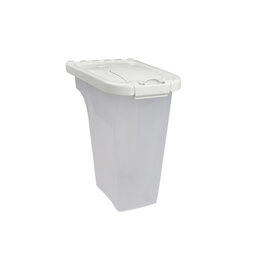 Van Ness Plastics Pet Food Container/Dispenser White|Clear 4 lb