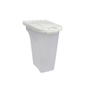 Van Ness Plastics Pet Food Container/Dispenser White|Clear 4 lb