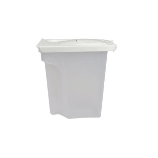 Van Ness Plastics Pet Food Container/Dispenser White|Clear 4 lb