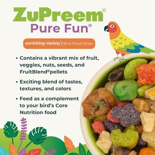 ZUPREEM Zupreem Pure Fun Bird Food for Large Birds 2#