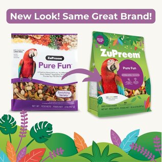 ZUPREEM Zupreem Pure Fun Bird Food for Large Birds 2#