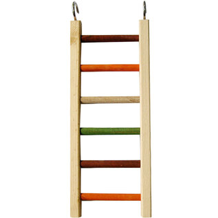 A&E CAGE COMPANY A & E Cages Happy Beaks Wooden Hanging Ladder, 14" x 5.25" - 1/2" Diameter