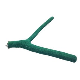 A&E CAGE COMPANY A & E Cages Forked Sand Covered Bird Perch 1" x 10" MEDIUM HB 49287