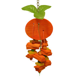 A AND E CAGE COMPANY A & E Cages Happy Beaks Orange Bird Toy Small