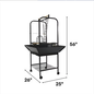 A&E CAGE COMPANY A&E PARROT PLAY STAND J2625 WITH LADDERS AND TOY HOOKS