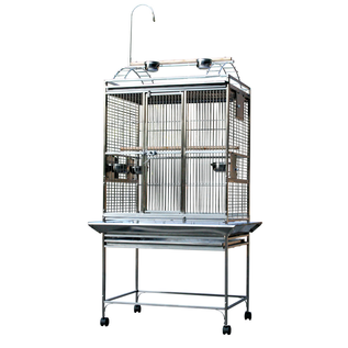 A&E CAGE COMPANY A&E 8003223 Stainless Steel Play Top Cage 32"x23"x66"