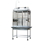 A&E CAGE COMPANY A&E 8003223 Stainless Steel Play Top Cage 32"x23"x66"
