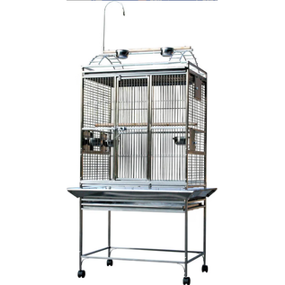 A&E CAGE COMPANY A&E 8003223 Stainless Steel Play Top Cage 32"x23"x66"